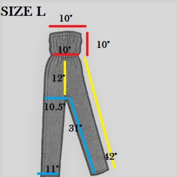 Strapless Smocked Flared Wide Leg Jumpsuit -  Size M Size L - NEW ! - Picture 5 of 10